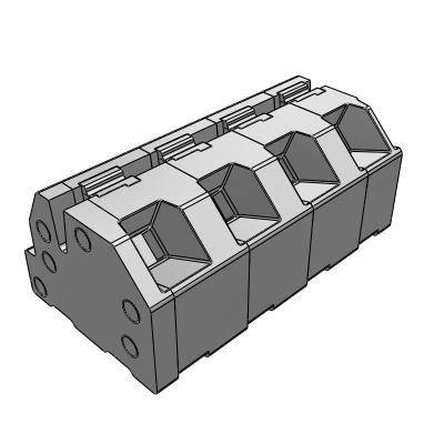 MCBH__40_-0N - STH push-in terminal block 45°  h=8mm pin length=2,6mm 1.5 mm² - 16 AWG, 17.5 A, Reflow STH, 3.5 , 5 , 7 , 10 mm