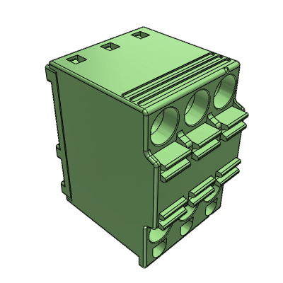 MCQH__D0_-0N - STH push-in terminal block double wire entry 90° side stackable h=15.65mm pin length=3,5mm 2.5 mm² - 12 AWG, 16 A, Reflow STH, 5 , 10 mm