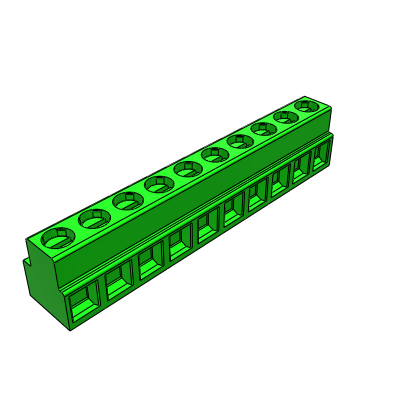 MSBH__00_-0N - STH terminal block 0° side stackable h=10mm pin length=2,6mm 1.5 mm² - 16 AWG, 17.5 A, Reflow STH, 5 , 5.08 , 10 , 10.16 mm
