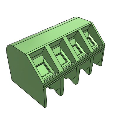 MSBH__06_-0N - STH terminal block 55° side stackable h=11mm pin length=2,6mm 1.5 mm² - 16 AWG, 17.5 A, Reflow STH, 5 , 5.08 , 10 , 10.16 mm