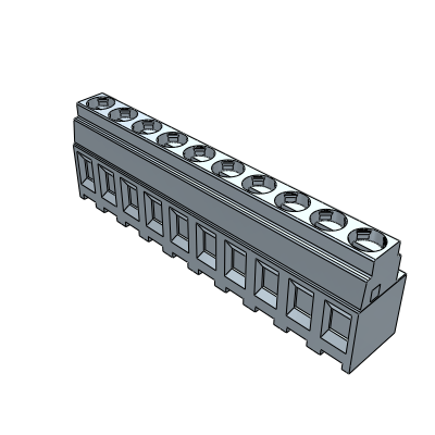 MSMH__00_-0N - STH terminal block 0° side stackable h=15.2mm pin length=2,4mm 2.5 mm² - 12 AWG, 24 A, Reflow STH, 5 , 7.5 , 7.62 , 10 mm