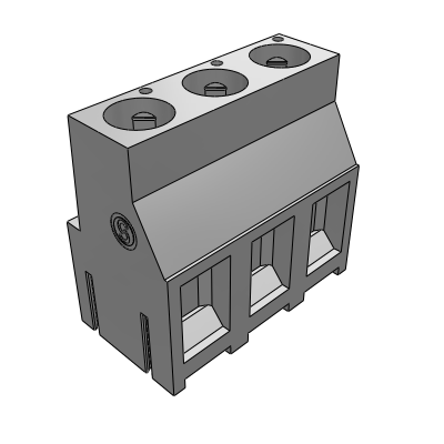 MSPH__00_-0N - STH terminal block 0° modular h=21.5mm pin length=5mm 6 mm² - 10 AWG, 41 A, Reflow STH, 6.35 , 7.62 , 9.52 mm