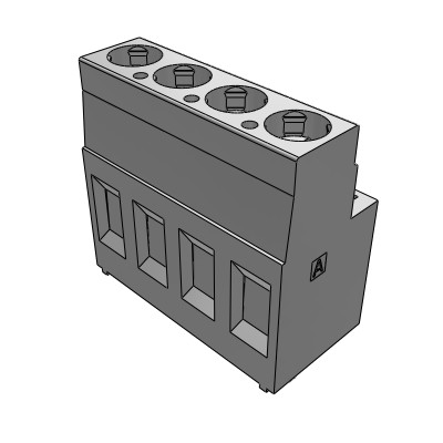 MSQH__0A_-0N - STH terminal block 0° side stackable h=19mm pin length=3,5mm 4 mm² - 12 AWG, 32 A, Reflow STH, 5.08 , 7.5 , 7.62 mm