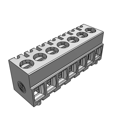 MTBD__0A_-0NC0P - SMD terminal block with fixing and positioning pegs with closed clamp 0° h=8.5mm 1.5 mm² - 16 AWG, 17.5 A, Reflow SMD, 3.5 , 3.81 , 7 , 7.62 mm