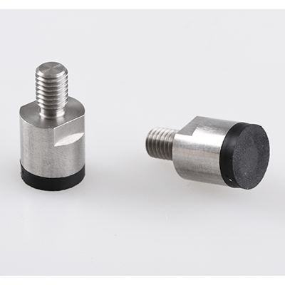 Magnetic core NdFeB, housing made of stainless steel, holding surface rubberized, application temperature max. 80 °C