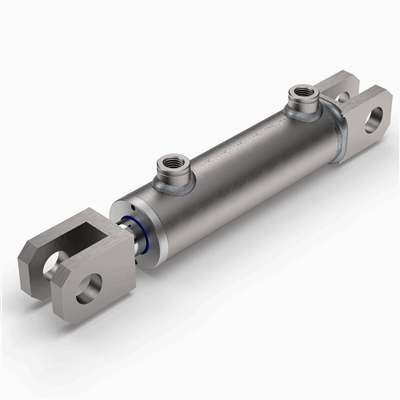 Standard cylinder double acting with fork