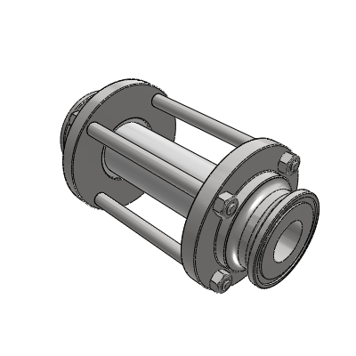 SECTORIEL PFCONTROL. CIR.INOX TUBE.VERRE CL 25mm ARRET PRODUIT Industrial Valves