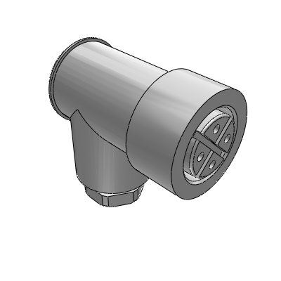 SECTORIEL E10013 - M18 angled connector to be wired for standard IN 0108 double detector Industrial Valves