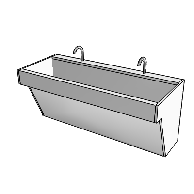 Seps2bim p6980_sink_scrub_ss_1_3_bay_with_knee_ valve Industrial Valves