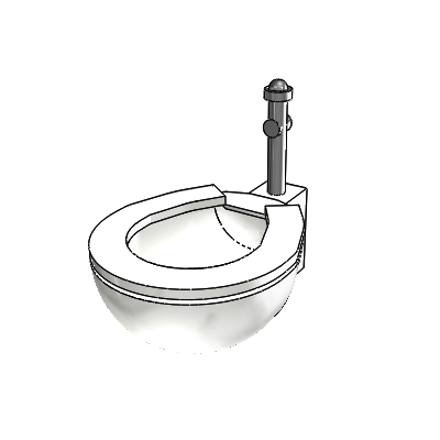 Seps2bim p9400_toilet_wall_hung_siphon_jet_psychiatric Industrial Valves