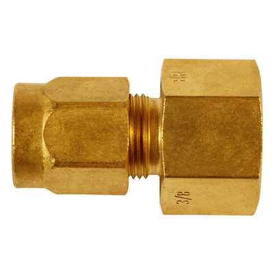 SERTO BR 1/4 YELLOW BRASS MALE COMPRESSION FITTING CONNECTOR (LOT OF 5)