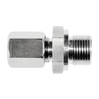 Male adaptor union with edge seal