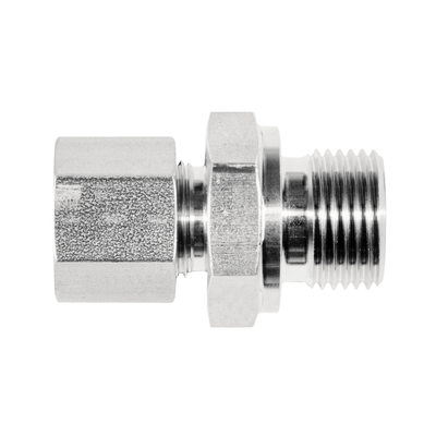 Temperature probe union METR with edge seal and with PTFE compression ferrule