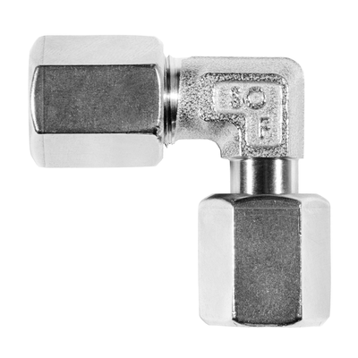 Adjustable elbow union pre-assembled