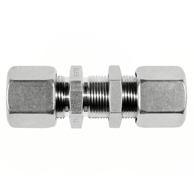 Panel mount union max. panel thickness 5 mm