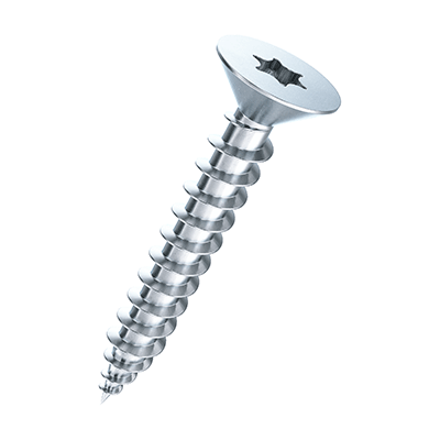 Hexalobular socket countersunk head tapping screws