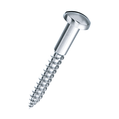 Slotted round head wood screws