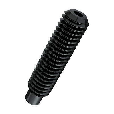 Hexagon socket set screws with dog point