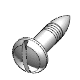 Slotted round head wood screws