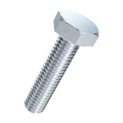 Hexagon bolts with thread to the head