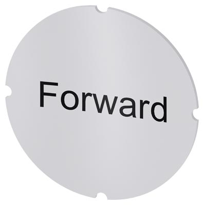 Identification plate for command devices