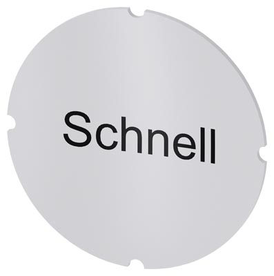 Identification plate for command devices