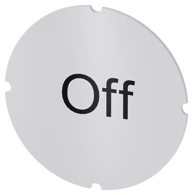 Identification plate for command devices