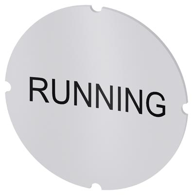 Identification plate for command devices