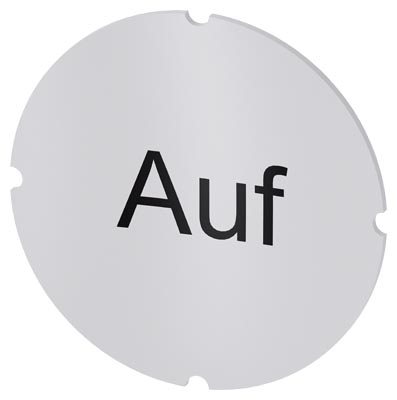 Identification plate for command devices