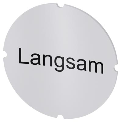 Identification plate for command devices