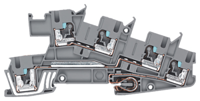 Multi level installation terminal block