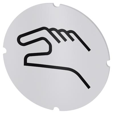 Identification plate for command devices