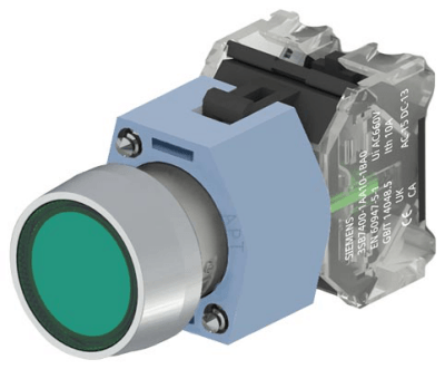 Push-button actuator, complete unit