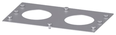Gland plate for small distribution boards/switchgear cabinets