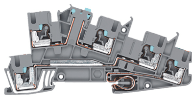 Multi level installation terminal block