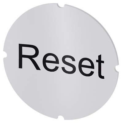 Identification plate for command devices