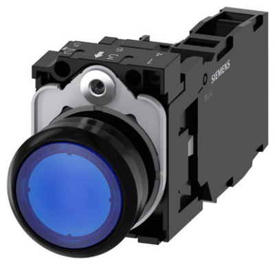 Push-button actuator, complete unit