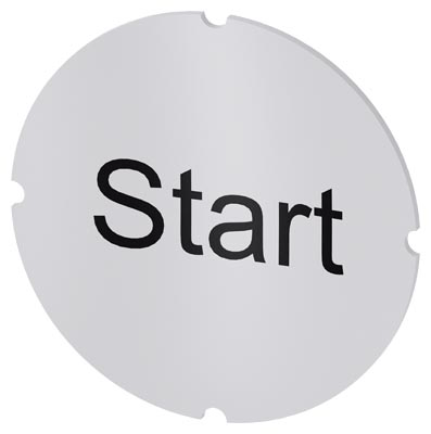 Identification plate for command devices