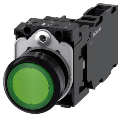 Push-button actuator, complete unit