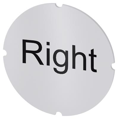 Identification plate for command devices