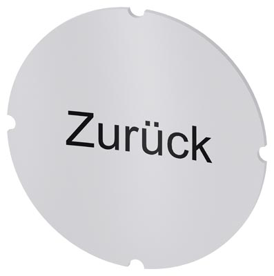 Identification plate for command devices