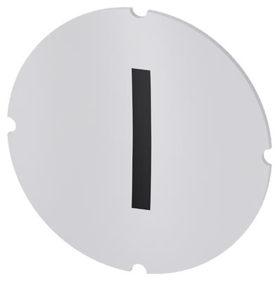 Identification plate for command devices