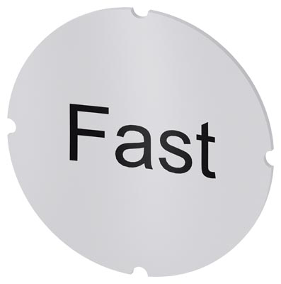 Identification plate for command devices