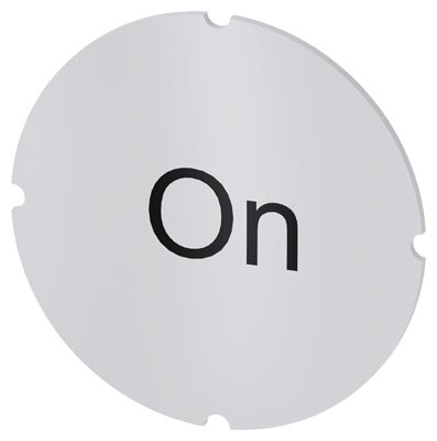 Identification plate for command devices