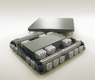 Modular installation system, room control box