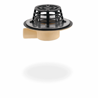 Balcony and terrace drainage rainwater outlet