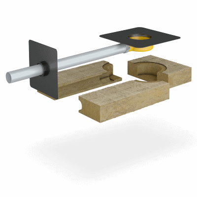 Parapet outlet green roof