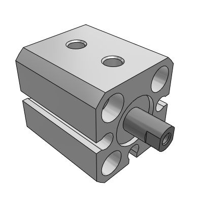Cilindro compatto: Tipo standard, doppio effetto, stelo passante/Serie compatibile con la produzione di batterie