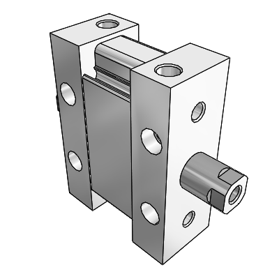 Plate Cylinder:Double Acting,Double Rod