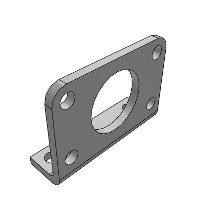 Cilindro pneumatico: Doppio effetto, stelo semplice standard